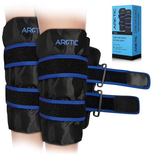 Knee Ice Pack Wrap | Two Pack | Ice Pack for Knee and Elbow